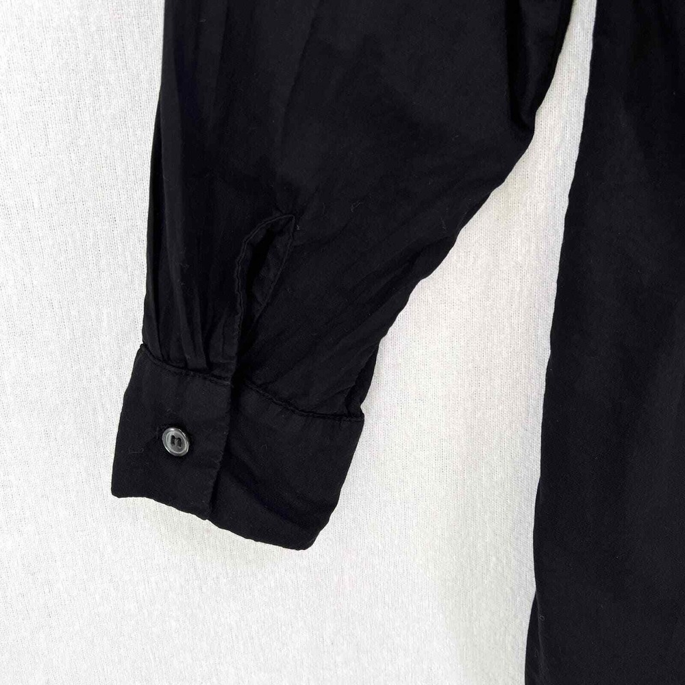 Felicite Shirt Dress Women 2 Black Button Up Long Sleeve Cotton Tunic - Picture 8 of 15